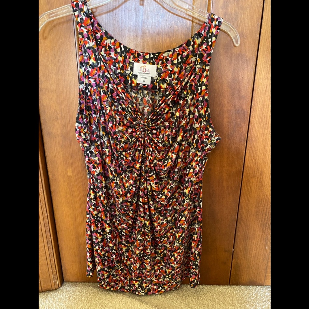 Oh Baby! By Motherhood Maternity Multicolor Sleeveless Blouse.  Size M.